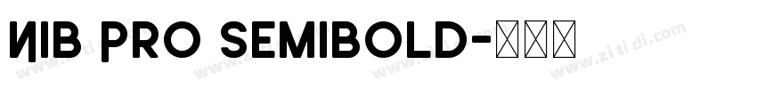 Nib Pro SemiBold字体转换